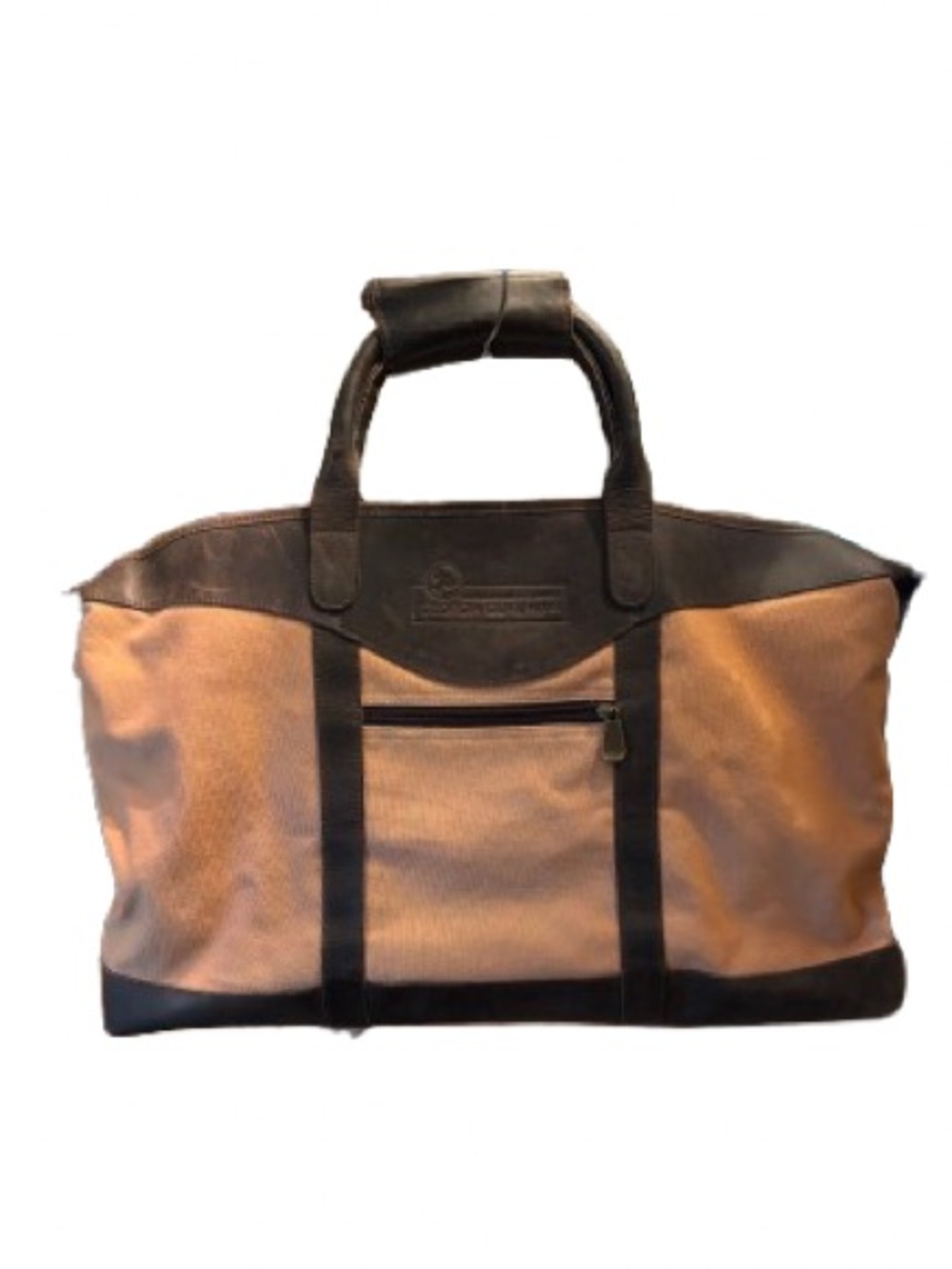 Canyon Outback Georgia Quail Hunt Canvas Leather Duffel Bag Weekender 22"